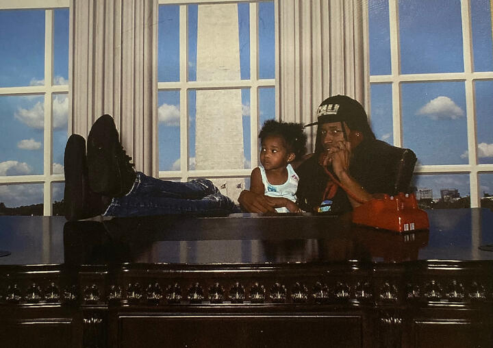 Di’Jon Lavell & His Daughter Princess Amaris running this💎✨💫